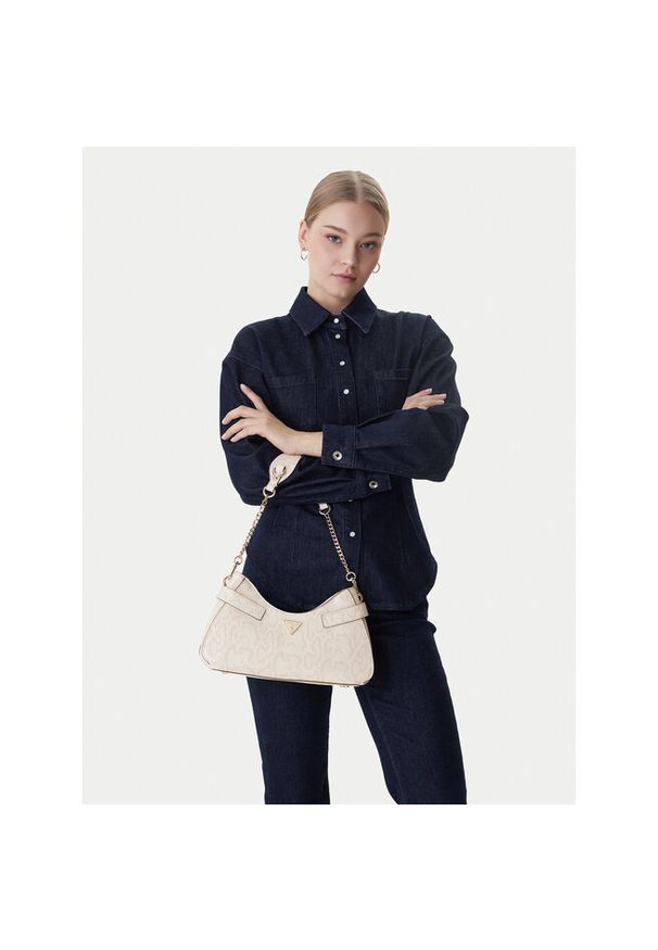 Torebka Guess. Kolor: beżowy