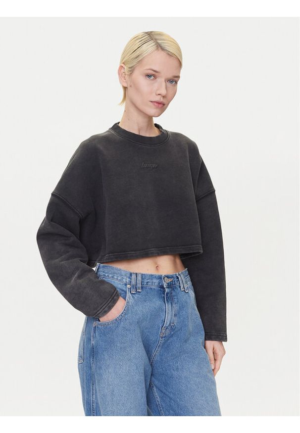 Hugo - HUGO Bluza Derissa_B 50545035 Czarny Relaxed Fit. Kolor: czarny. Materiał: bawełna
