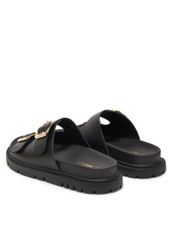 MEXX Klapki MX/021C-HY Czarny. Kolor: czarny. Materiał: skóra