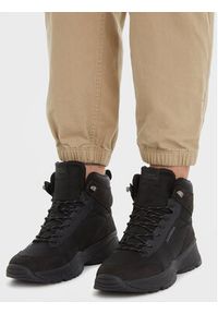 TOMMY HILFIGER - Tommy Hilfiger Sneakersy Outdoor Snk Boot Lth Cordura FM0FM04838 Czarny. Kolor: czarny. Materiał: materiał. Sport: outdoor #4