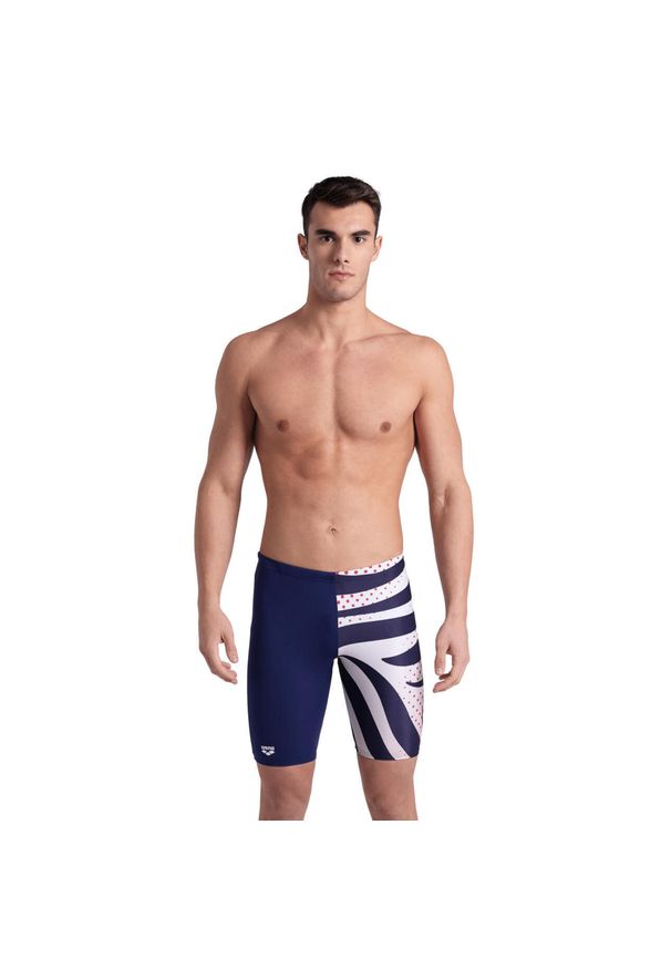 Spodenki Treningowe Arena Multi Stripes Swim Jammer. Kolor: niebieski