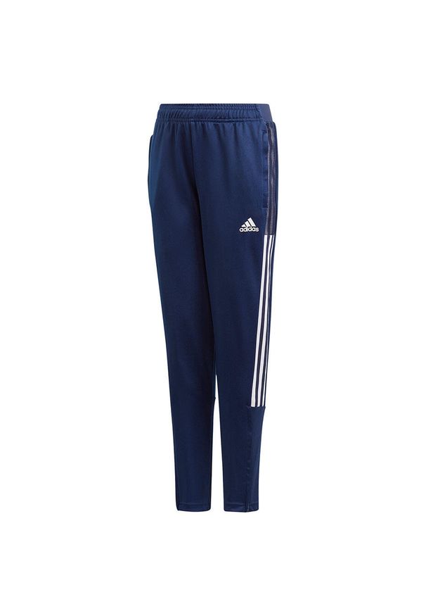 Adidas - Spodnie piłkarskie dla dzieci adidas Tiro 21 Training. Kolor: niebieski