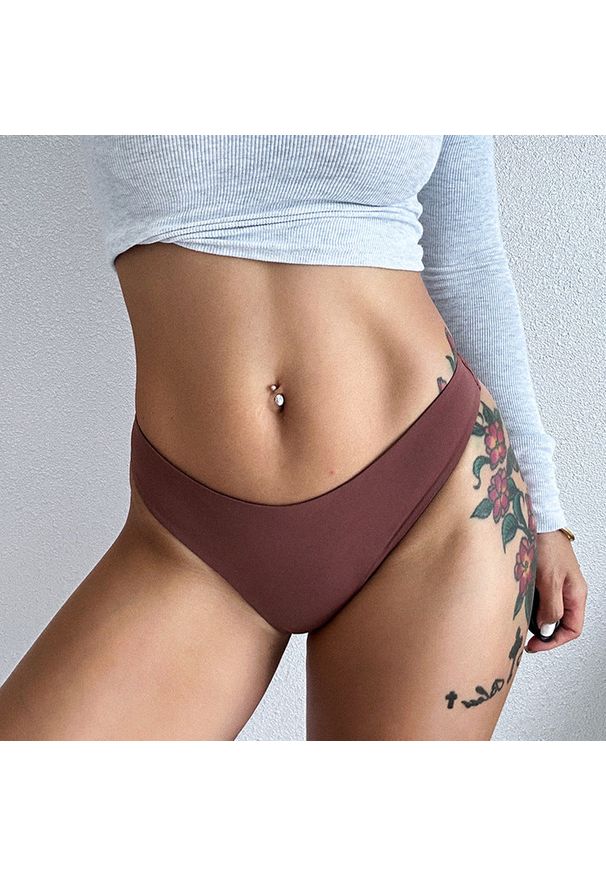 Intica - Stringi elastyczne casual damskie Pieralda. Kolor: czarny. Materiał: materiał, tkanina