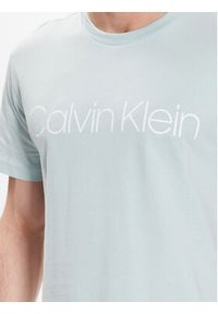 Calvin Klein T-Shirt Front Logo K10K103078 Zielony Regular Fit. Kolor: zielony. Materiał: bawełna