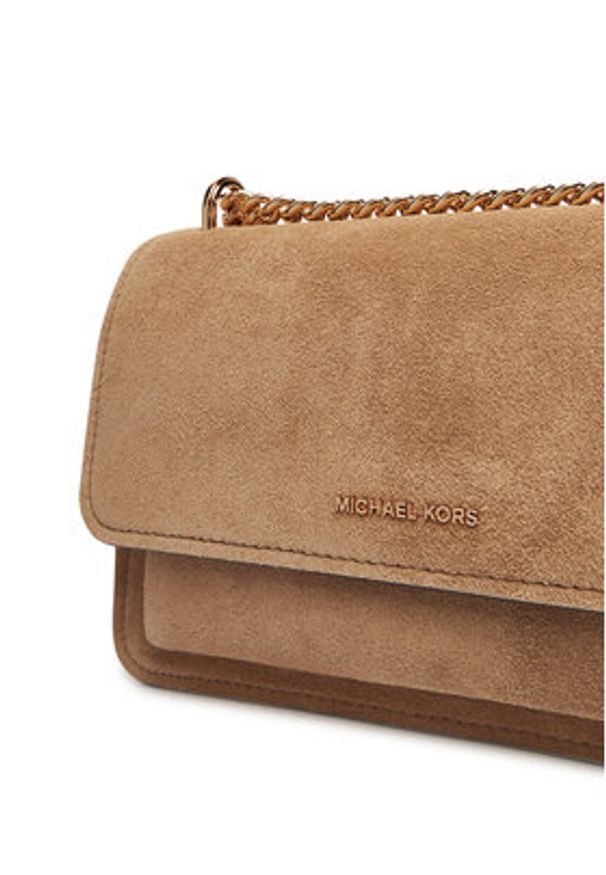 MICHAEL Michael Kors Torebka Claire 30F5GC7L3S Brązowy. Kolor: brązowy. Materiał: skórzane, zamszowe