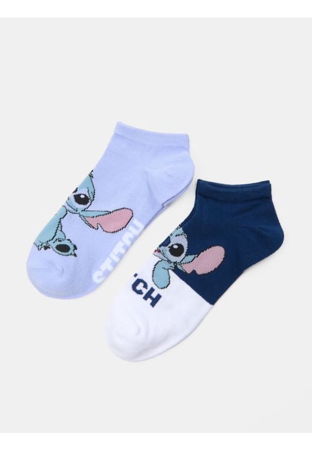 Sinsay - Skarpetki z nadrukiem Lilo & Stitch - wielobarwny. Wzór: nadruk