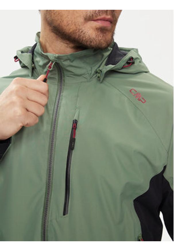 CMP Kurtka przeciwdeszczowa 34Z5147 Zielony Regular Fit. Kolor: zielony. Materiał: syntetyk