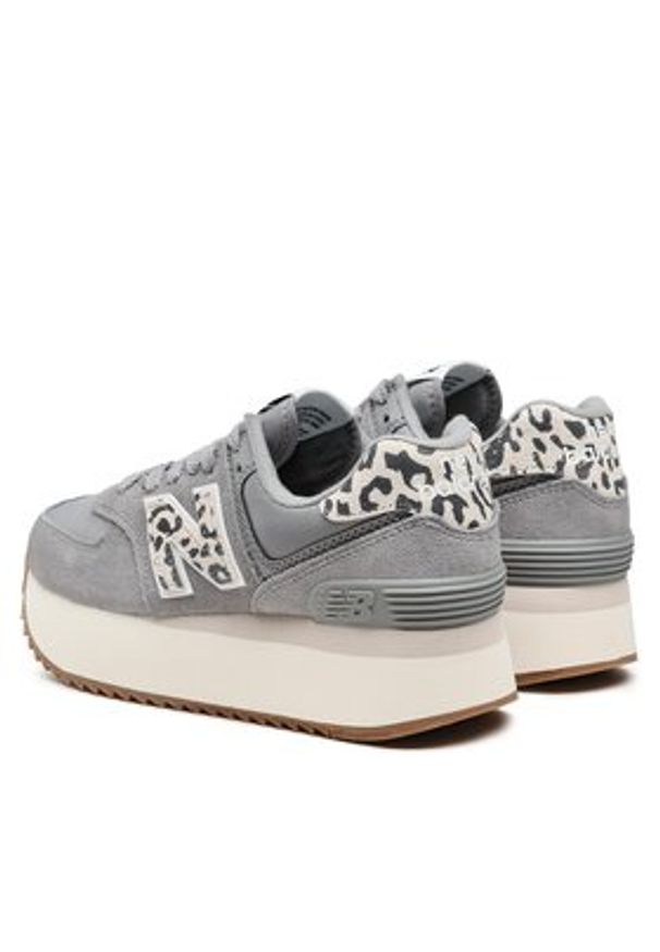 New Balance Sneakersy WL574ZDB Szary. Kolor: szary. Materiał: skóra, zamsz. Model: New Balance 574