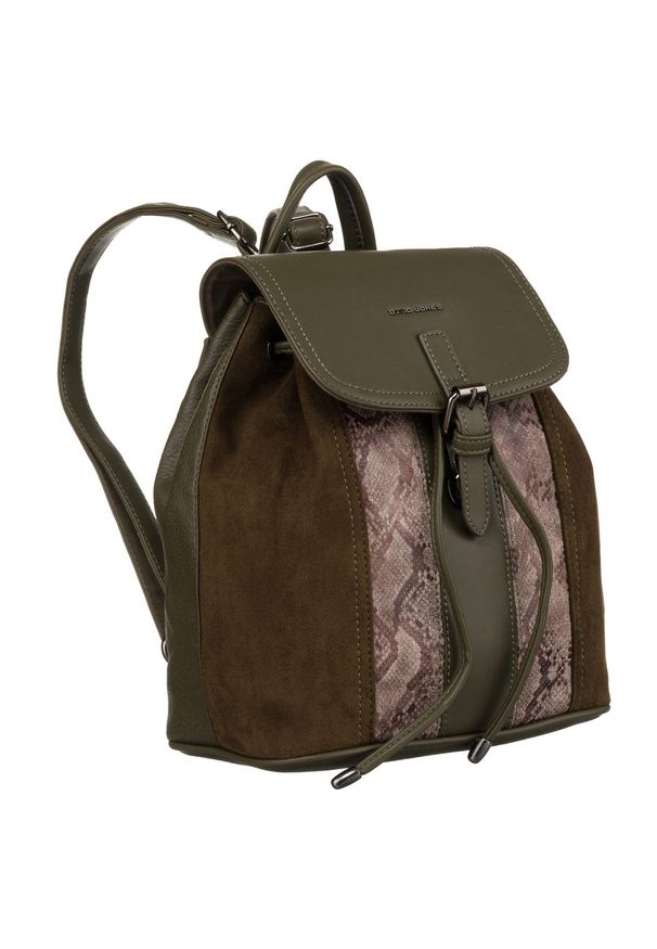 DAVID JONES - Plecak damski David Jones 6885-2 khaki. Kolor: brązowy