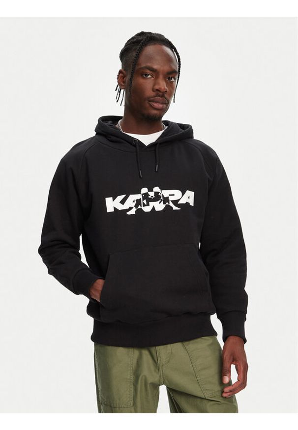 Kappa Bluza Nhayma 341V57W Czarny Regular Fit. Kolor: czarny. Materiał: bawełna