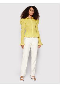NA-KD Koszula 1018-008412-3116-581 Żółty Regular Fit. Kolor: żółty. Materiał: bawełna #5