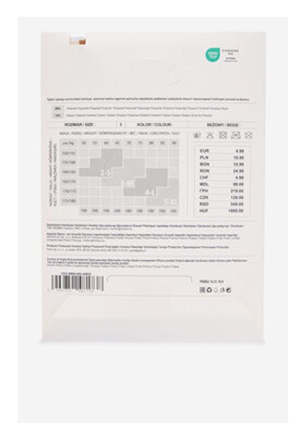 Nine West Rajstopy CEO-9WB-005-AW25 Beżowy. Kolor: beżowy. Materiał: poliamid, materiał