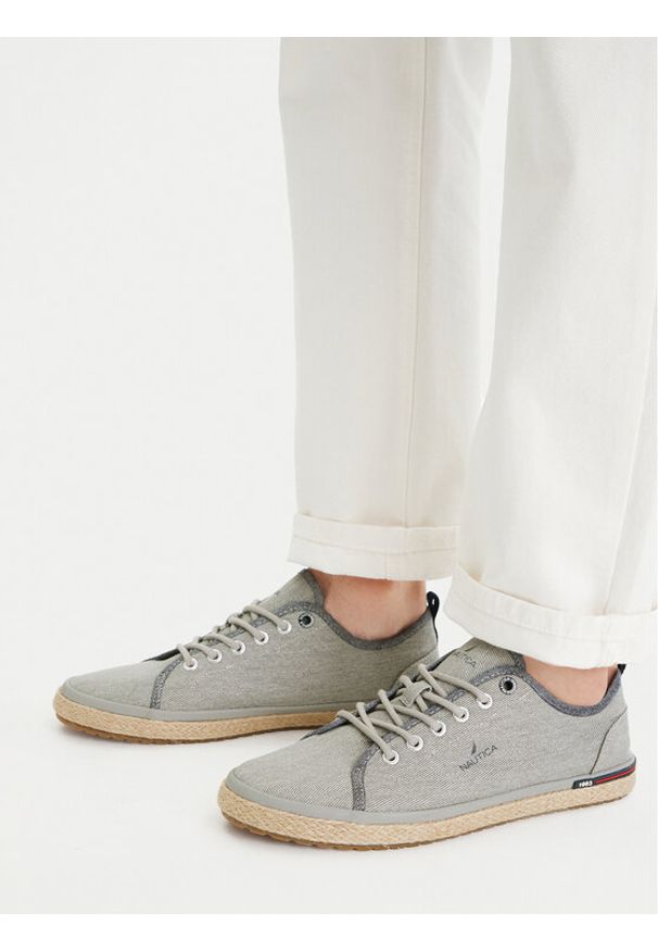Nautica Espadryle CEO-LEADSMAN-01 Szary. Kolor: szary. Materiał: materiał