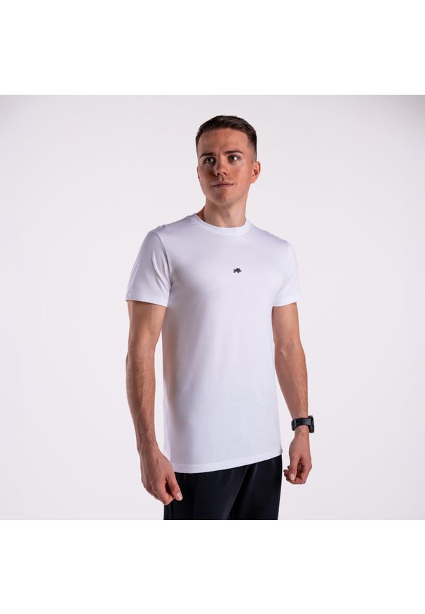 Koszulka regular basic DZIK® biała. Kolor: biały