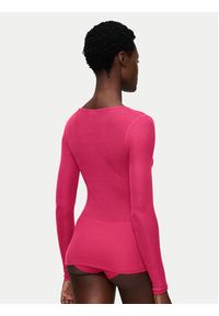 Triumph Koszulka piżamowa Bauty Layers 10225060 Różowy Slim Fit. Kolor: różowy. Materiał: lyocell #3