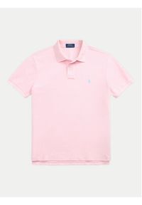 Polo Ralph Lauren Polo 710536856453 Różowy Slim Fit. Typ kołnierza: polo. Kolor: różowy. Materiał: bawełna #4