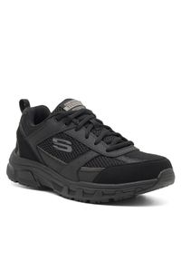 skechers - Skechers Sneakersy OAK CANYON VERKETTA 51898 BBK Czarny. Kolor: czarny. Materiał: skóra