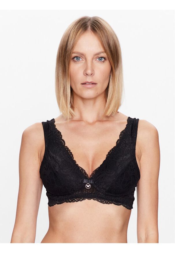 Emporio Armani Underwear Biustonosz braletka 164616 3R218 00020 Czarny. Kolor: czarny. Materiał: syntetyk