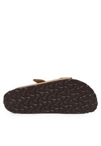 Birkenstock Klapki Arizona 1019016 Beżowy. Kolor: beżowy. Materiał: skóra, nubuk