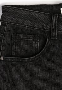 Renee - Czarne Jeansy Mom Fit High Waist z Dodatkiem Wiskozy Aclonea. Stan: podwyższony. Kolor: czarny. Długość: krótkie. Styl: elegancki, klasyczny #8