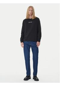 Calvin Klein Longsleeve Standard Logo LV04LD232G Czarny Relaxed Fit. Kolor: czarny. Materiał: bawełna. Długość rękawa: długi rękaw #3