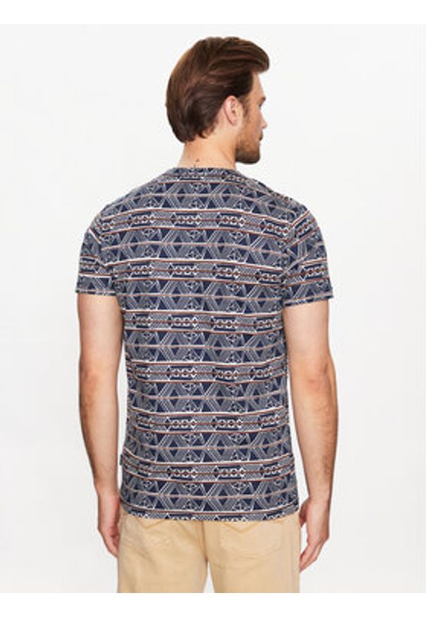 INDICODE T-Shirt Keld 40-960 Granatowy Regular Fit. Kolor: niebieski. Materiał: bawełna