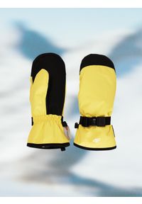 4f - 4F Rękawiczki narciarskie Thinsulate chłopięce - żółta XL. Kolor: żółty. Technologia: Thinsulate. Sezon: zima. Sport: narciarstwo #1