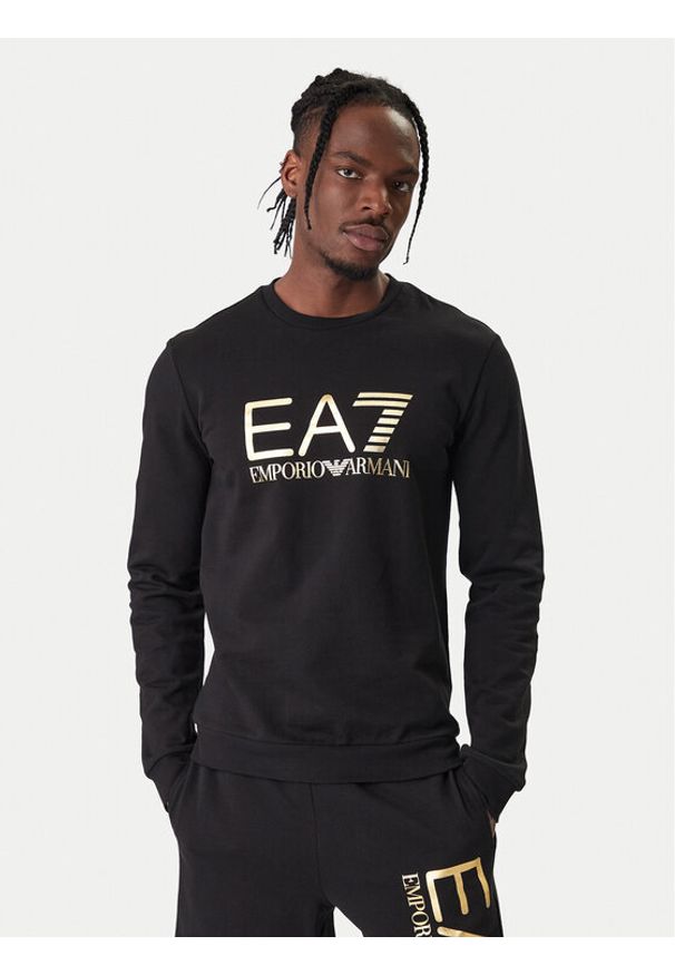 EA7 Emporio Armani Bluza 7M002278 AF22266 MC004 Czarny Regular Fit. Kolor: czarny. Materiał: bawełna