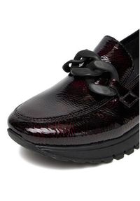 Rieker Półbuty 49051-35 Bordowy. Kolor: czerwony. Materiał: materiał, syntetyk #7