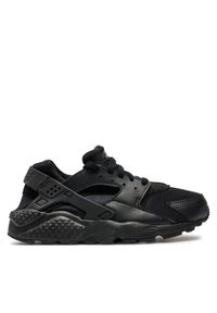 Nike Sneakersy Huarache Run (GS) 654275 016 Czarny. Kolor: czarny. Materiał: skóra. Model: Nike Huarache. Sport: bieganie #1