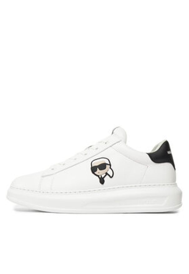 Karl Lagerfeld - KARL LAGERFELD Sneakersy KL52530N Biały. Kolor: biały. Materiał: skóra