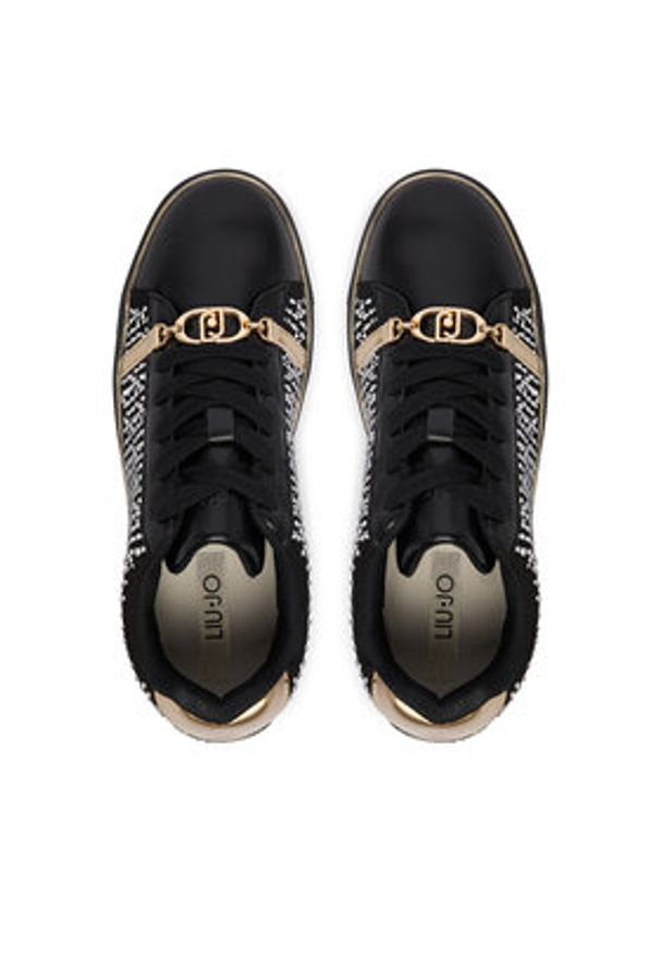 Liu Jo Sneakersy Kiki BA6059 TX522 Czarny. Kolor: czarny. Materiał: skóra