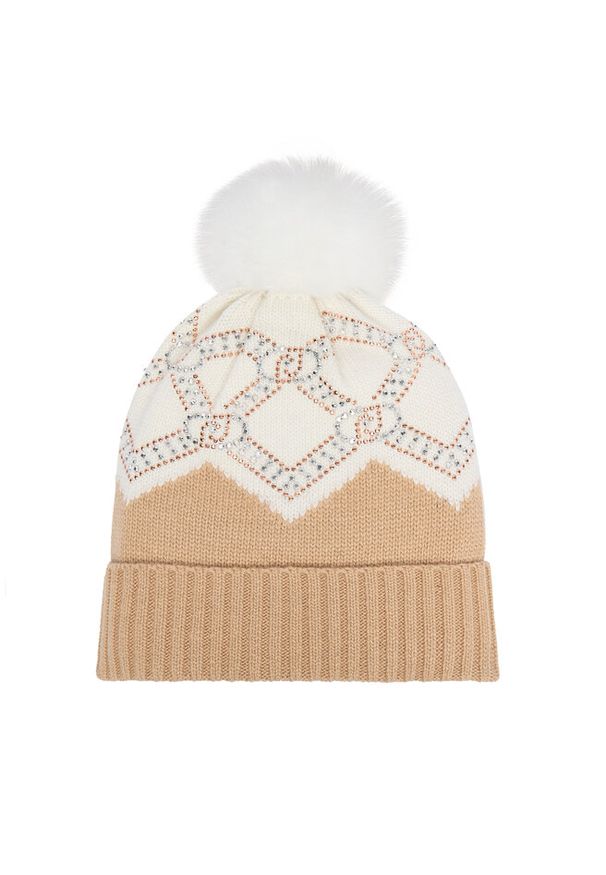 Czapka Liu Jo. Kolor: beżowy