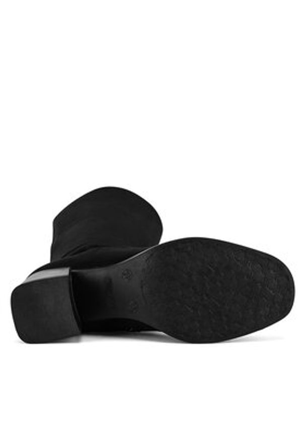 Remonte Kozaki D0V82-02 Czarny. Kolor: czarny. Materiał: materiał