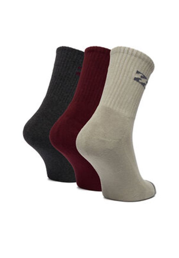Billabong Skarpety długie CEO_BR_BILLA_3061_W_AW25 (3 PACK) Kolorowy. Materiał: bawełna. Wzór: kolorowy