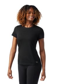 Koszulka z krótkim rękawem damska Smartwool Merino Ss Tee Women s. Kolor: czarny. Materiał: wełna. Długość rękawa: krótki rękaw. Długość: krótkie. Sport: turystyka piesza