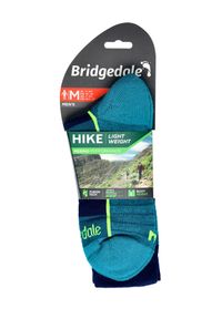 BRIDGEDALE - Skarpety turystyczne Bridgedale Hike LW Merino Perf Boot Pattern. Kolor: niebieski. Materiał: wełna. Sport: turystyka piesza