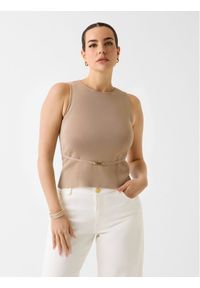 Marciano Guess Sweter 181087 Brązowy Classic Fit. Kolor: brązowy #1