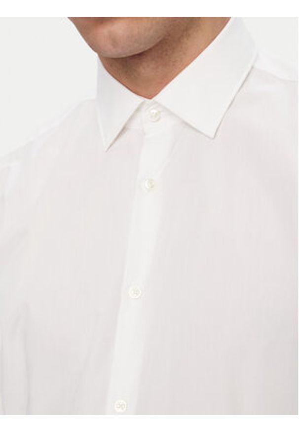 Hugo - HUGO Koszula Koey 50561154 Biały Slim Fit. Kolor: biały. Materiał: bawełna