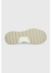 Calvin Klein sneakersy KNIT RUNNER SLIP ON kolor biały HW0HW01443. Zapięcie: bez zapięcia. Kolor: biały. Materiał: włókno, materiał #3