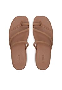 Crocs Japonki Miami Toe Loop Sandal 209862 Brązowy. Kolor: brązowy #1