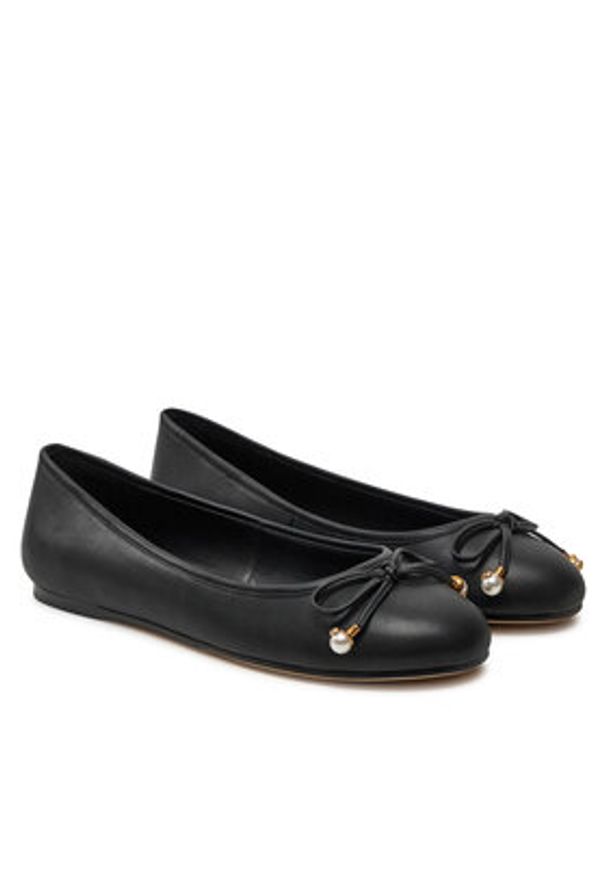TwinSet - TWINSET Baleriny Ballerina 242TCP150 Czarny. Kolor: czarny. Materiał: skóra