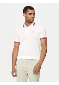 BOSS - Boss Polo Paddy 50469055 Biały Regular Fit. Typ kołnierza: polo. Kolor: biały. Materiał: bawełna