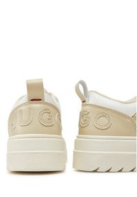 Hugo - HUGO Sneakersy Lyssa 50536310 Beżowy. Kolor: beżowy. Materiał: materiał #6
