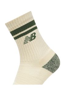 New Balance Zestaw 3 par wysokich skarpet unisex Active Lifestyle Striped Crew LAS35210AS3 Écru. Materiał: poliester, materiał #4