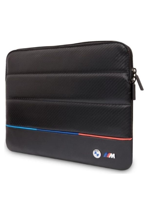 BMW Carbon Tricolor 16'' (czarny). Kolor: czarny. Materiał: nylon, skóra ekologiczna. Wzór: aplikacja