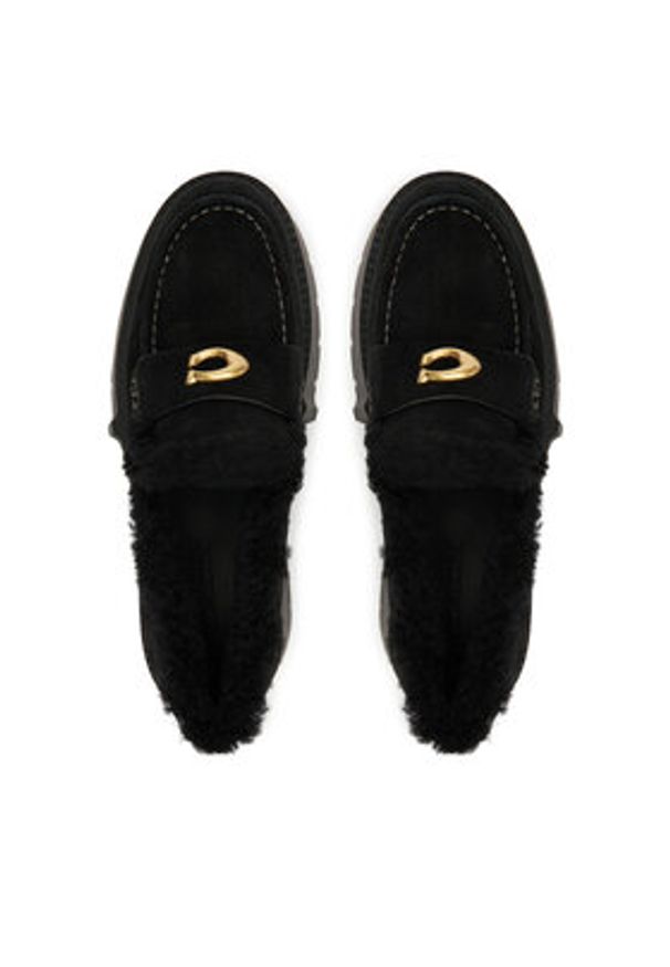 Coach Loafersy CCH84 Czarny. Kolor: czarny. Materiał: zamsz, skóra