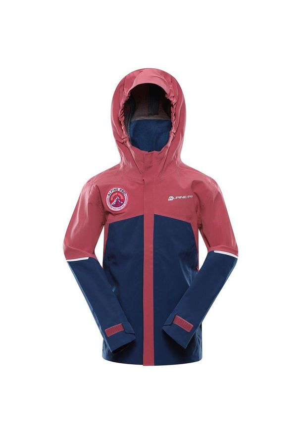 ALPINE PRO - Wodoodporna kurtka dziecięca Alpine Pro Goro 140-146 z membraną PTX. Okazja: na co dzień. Kolor: zielony. Materiał: elastan, poliester. Styl: sportowy, casual