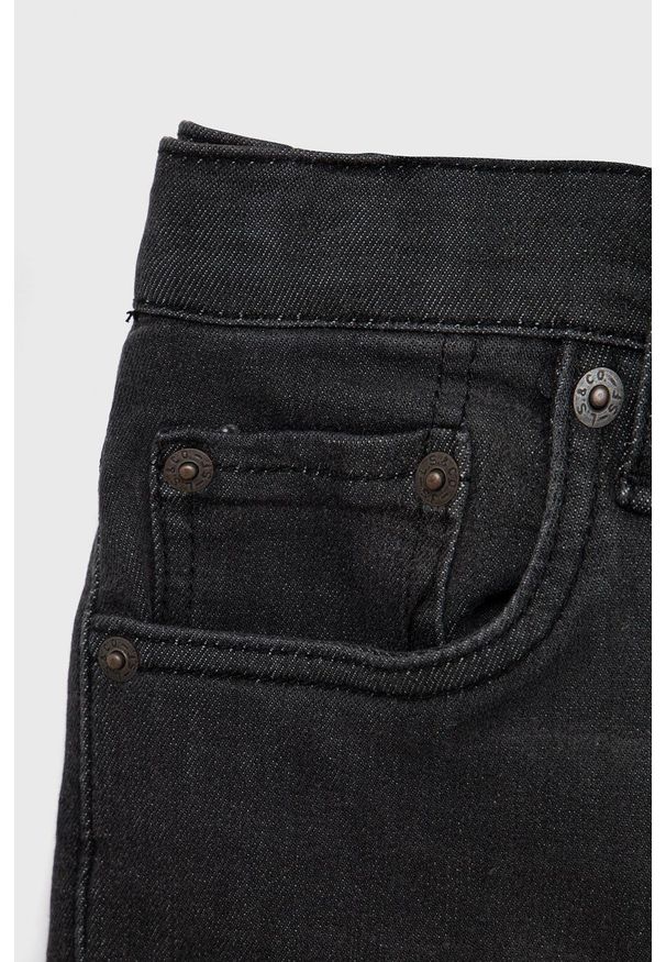 Levi's® - Levi's szorty jeansowe dziecięce kolor szary. Okazja: na co dzień, na spotkanie biznesowe. Kolor: szary. Materiał: jeans. Styl: biznesowy, casual