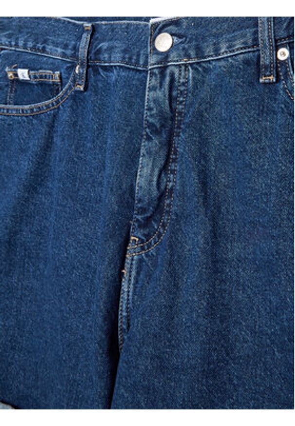 Calvin Klein Jeans Szorty jeansowe J20J221008 Niebieski Regular Fit. Kolor: niebieski. Materiał: jeans, bawełna